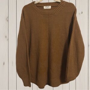 Brown Waffle Texture Sweater